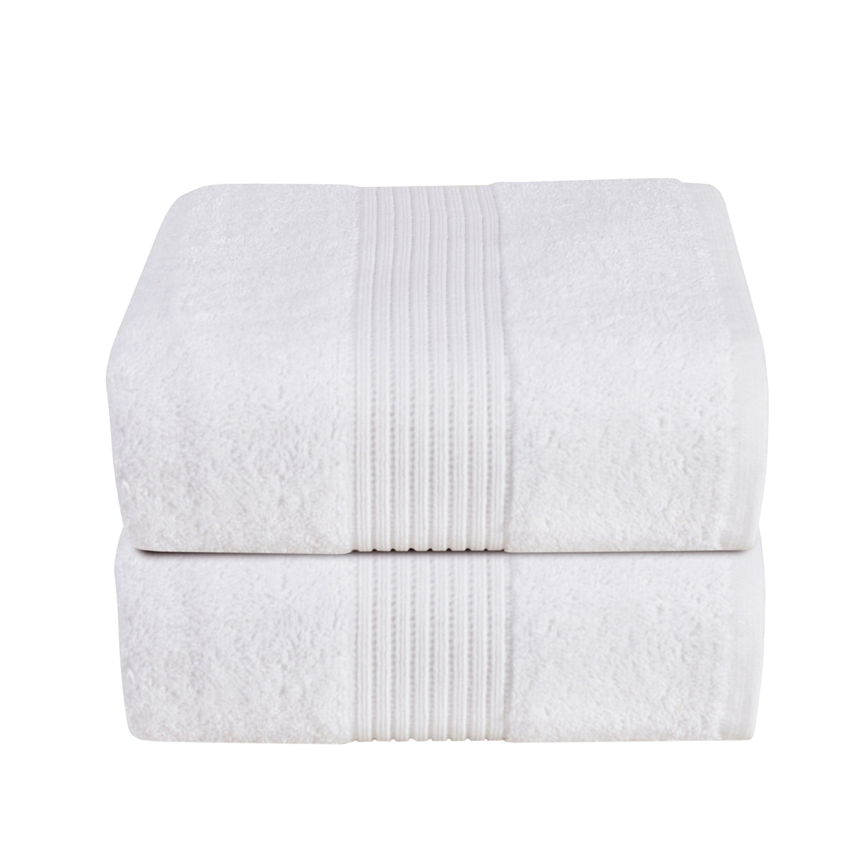 Jeneth Ultra-soft and highly absorbant White Towel Set