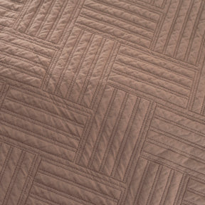 Eliott Summer AC Quilt/Quilted Bed Cover/Comforter Simply Taupe