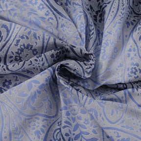Folklore Transition Ombre Bonanza Printed 100% Cotton Blue Ultra Soft Bed Sheet