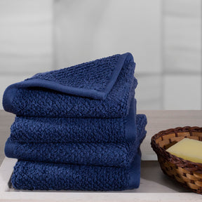 Windsor Antimicrobial Antifungal Zero Twist Fluffy Luxurious Navy Blue Towel