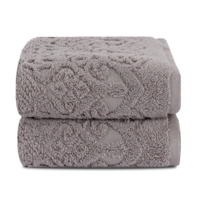 Windsor Antimicrobial Antifungal Zero Twist Fluffy Luxurious Grey Towel