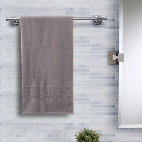 Windsor Antimicrobial Antifungal Zero Twist Fluffy Luxurious Grey Towel