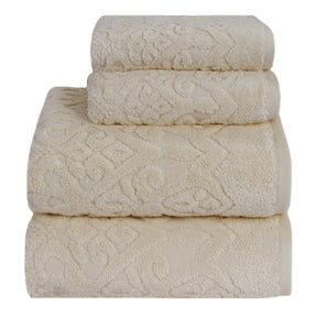 Windsor Antimicrobial Antifungal Zero Twist Fluffy Luxurious Cream Towel