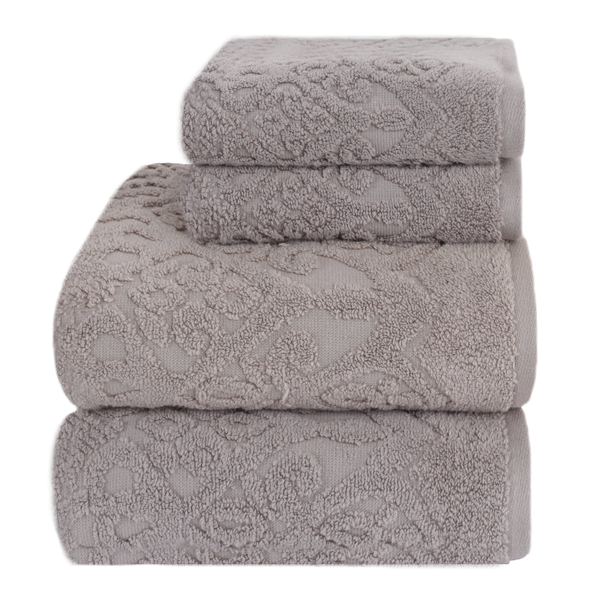Windsor Antimicrobial Antifungal Zero Twist Fluffy Luxurious Grey Towel