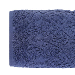 Windsor Antimicrobial Antifungal Zero Twist Fluffy Luxurious Navy Blue Towel