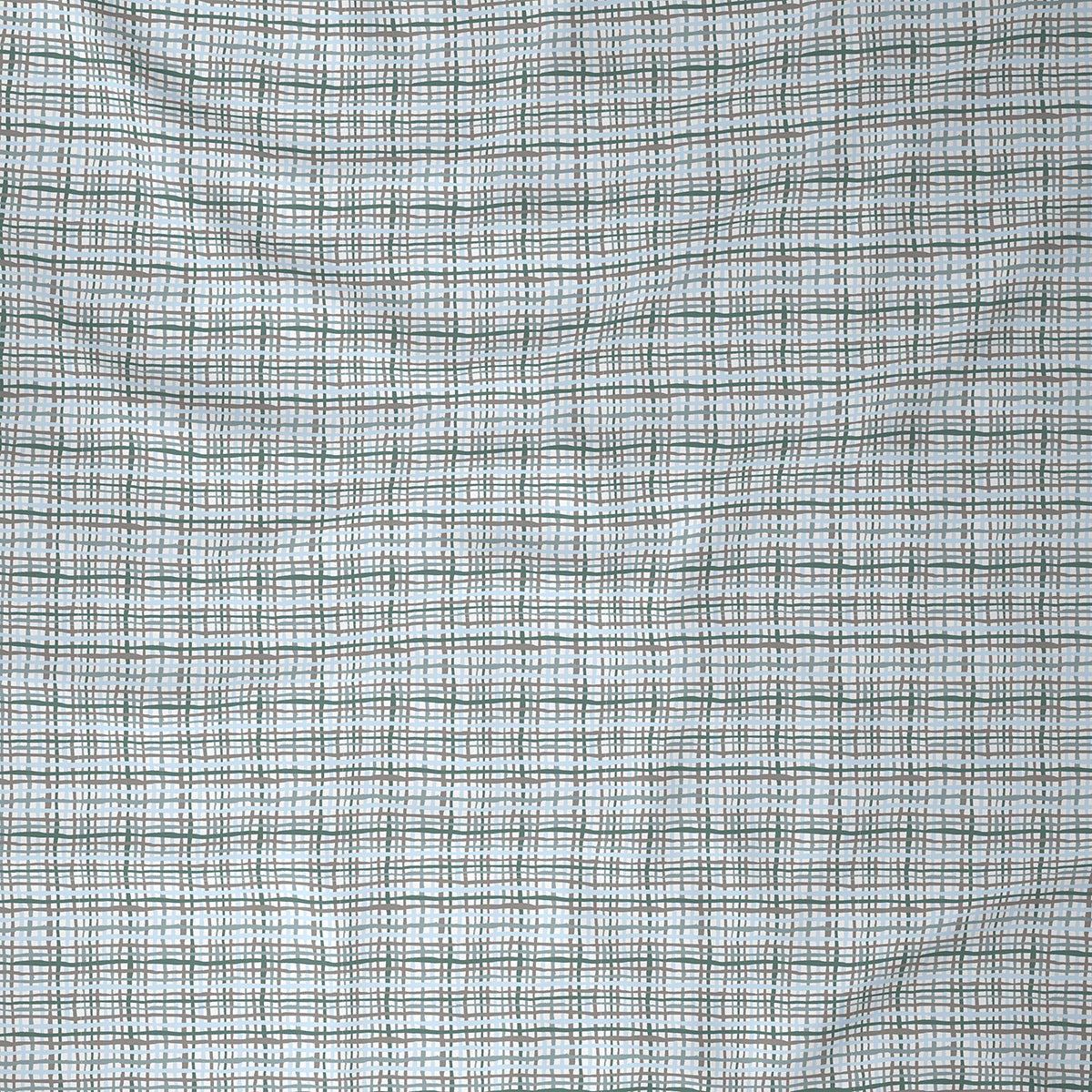 Inhouse Ardour Tiffany Printed 200 TC 100% Cotton Blue Bed Sheet