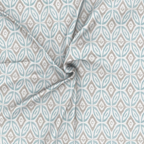 Inhouse Ardour Soren Printed 200 TC 100% Cotton Blue Bed Sheet with Pillow Case
