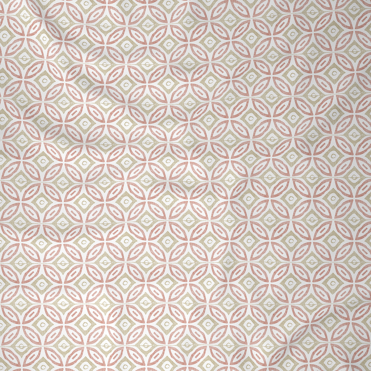 Inhouse Ardour Soren Printed 200 TC 100% Cotton Red Bed Sheet