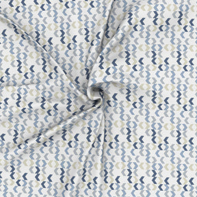 Inhouse Ardour Ingrid Printed 200 TC 100% Cotton Blue Bed Sheet with Pillow Case