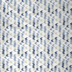 Inhouse Ardour Ingrid Printed 200 TC 100% Cotton Blue Bed Sheet with Pillow Case