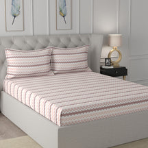 Florescence Livia Pink Bed Sheet With Pillow Case