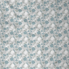 Florescence Briar Blue Bed Sheet With 2 Pillow Covers