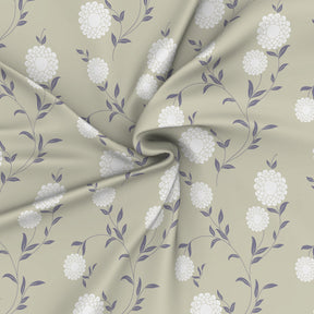 Florescence Chloe Printed 100% Cotton Beige Bed Sheet