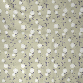 Florescence Chloe Printed 100% Cotton Beige Bed Sheet
