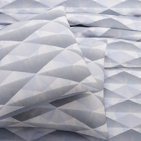 Art Nouveau Emerson Printed 100% Cotton Blue Soft Bed Sheet