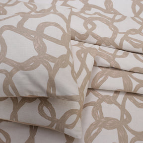 Art Nouveau Harriett Printed 100% Cotton Pink Soft Bed Sheet