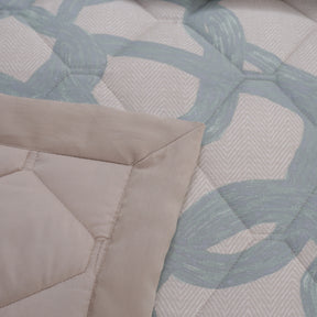Art Nouveau Harriett Summer AC Quilt/Quilted Bed Cover/Comforter Green