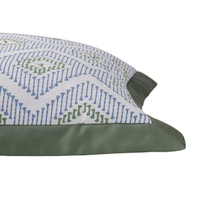 Global Atelier Demon Dash Blue Machine Quilted 2PC Pillow Sham Set