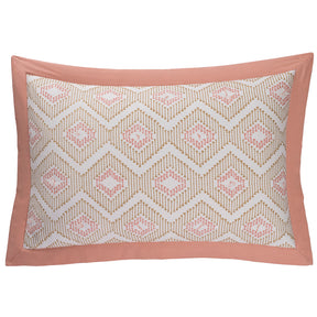 Global Atelier Demon Dash Peach Machine Quilted 2PC Pillow Sham Set