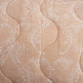 Nostalgic Attire Classic Cambric Peach Summer AC Quilt/Quilted Bed Cover/Comforter