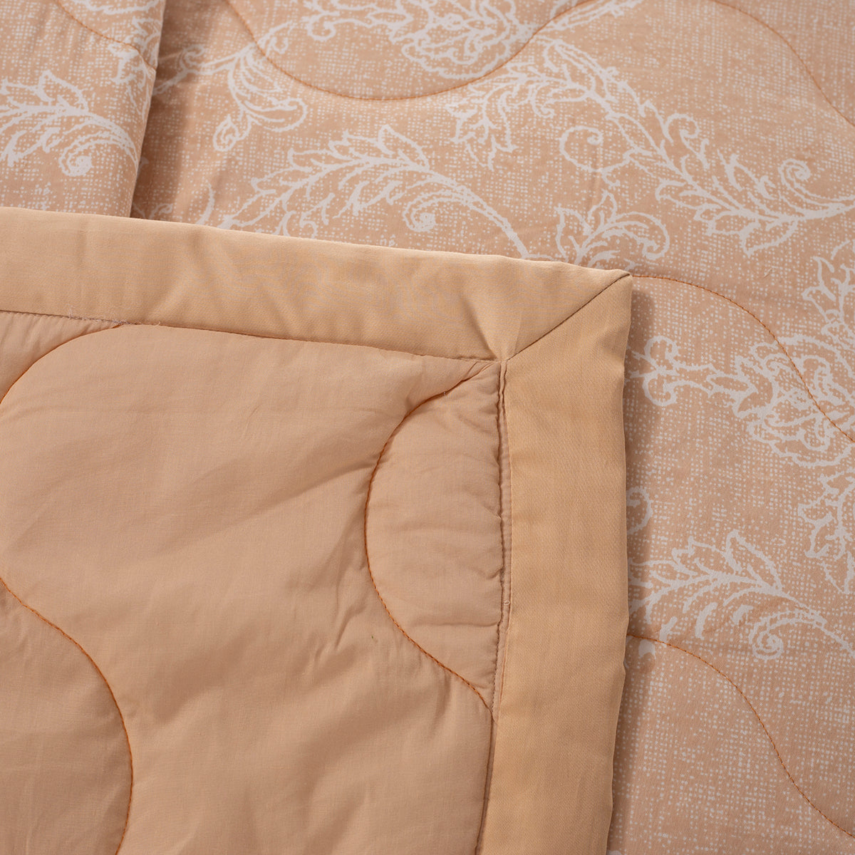 Nostalgic Attire Classic Cambric Peach 8PC Quilt/Quilted Bed Cover Set