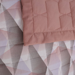 6PC Quilt/Quilted Bed Cover Set Art Nouveau Emerson Pink