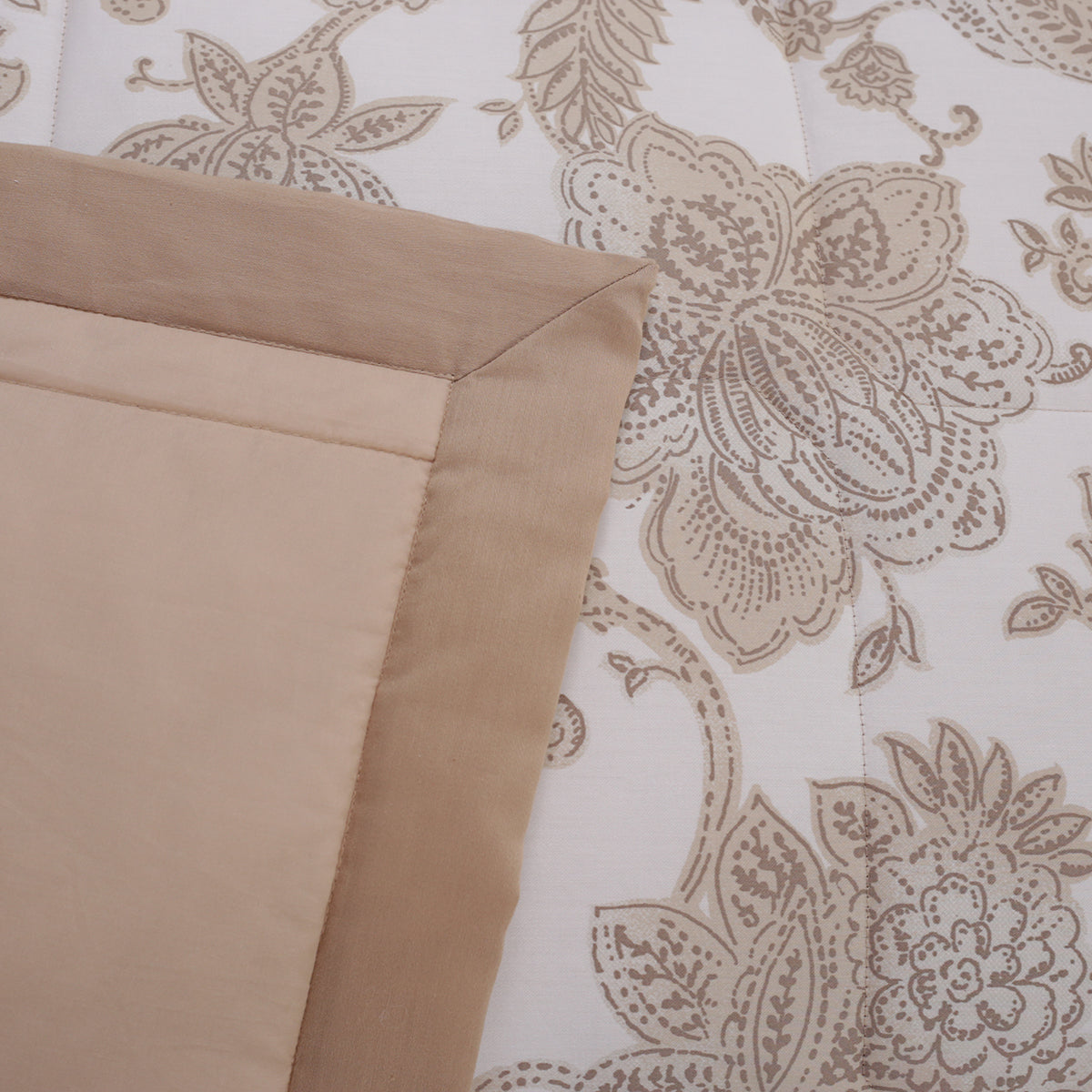 Art Nouveau Mabel Neutral 6PC Quilt/Quilted Bed Cover Set