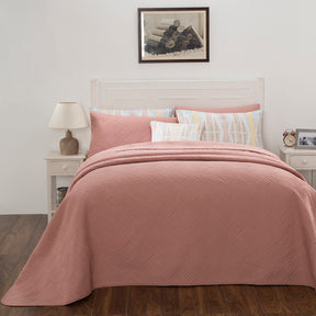 Eliott Pink 8PC Quilt/Quilted Bed Cover Set