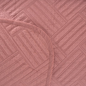 Eliott Pink 8PC Quilt/Quilted Bed Cover Set