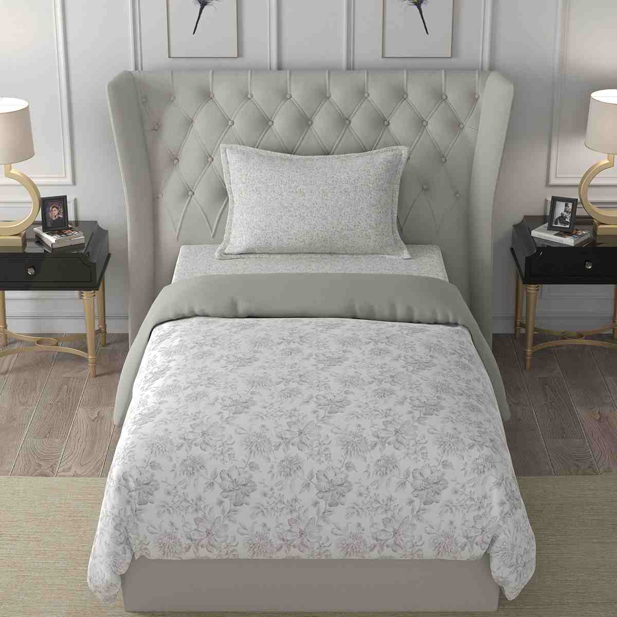 Regency Alicia Summer AC Quilt/Quilted Bed Cover/Comforter Neutral