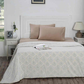 Regency Jaspen Beige Light Weight 100% Cotton Dohar