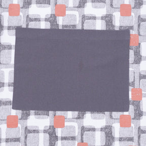 Scandi Block Red/Grey 1 Pc Apron