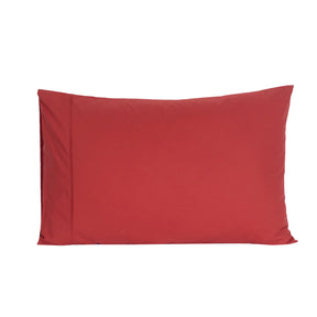 Slumber Solid 2PC Pillow Case Set Cinnabar