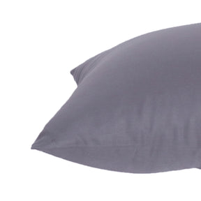 Viola Solid 2PC Pillow Case Set Smoked Grey