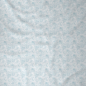 Hermosa Exotic Bouquet Wonderland Blue 4 Pc Quilt/Quilted Bed Cover Set