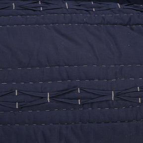 Rurban Grandoise Block Interval Grey 9PC Quilt/Quilted Bed Cover Set