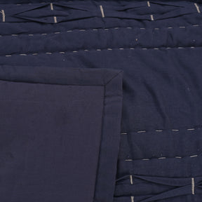 Rurban Grandoise Block Interval Grey 9PC Quilt/Quilted Bed Cover Set