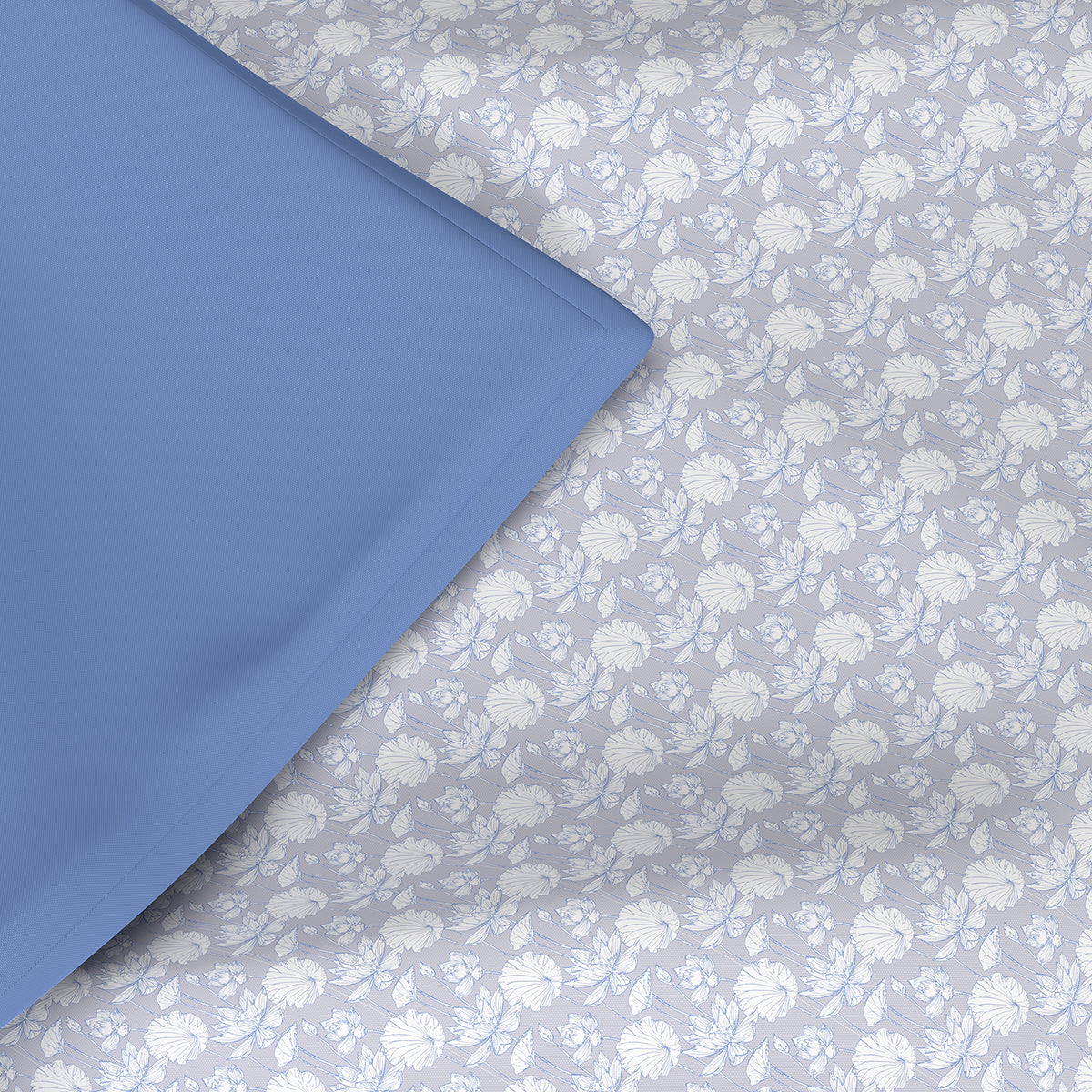 Backyard Patio Albrecht Summer AC Quilt/Quilted Bed Cover/Comforter Blue