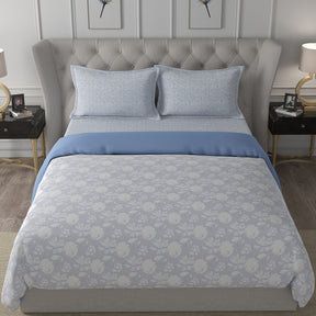 Backyard Patio Albrecht Blue 4 PC Quilt/Quilted Bed Cover Set