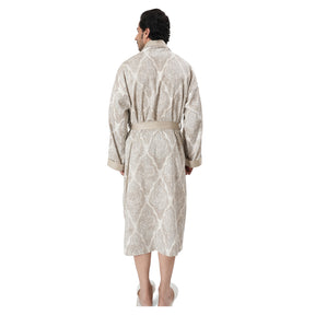 Luxe Boutique Lindsey Printed 1 Pc Ankle Length Robe/ Gown / Bath Robe In Box Packaging