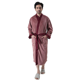 Luxe Boutique Luxify Velvet Sateen 1Pc Calf Length Robe/ Gown / Bath Robe In Box Packaging