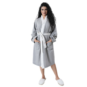 Luxe Boutique Emmie Cashmere Soft 1Pc Knee Length Robe / Gown / Bath Robe In Box Packaging