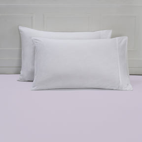 Eden Crisp & Light Weight 100% Cotton Solid White Fitted Sheet