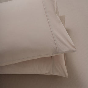 Eden Crisp & Light Weight 100% Cotton Solid Beige Fitted Sheet
