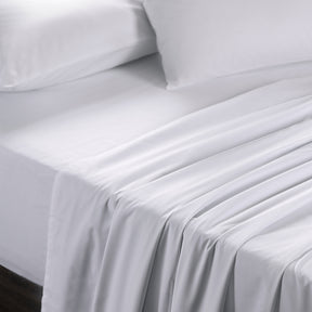 Eden Crisp & Light Weight 100% Cotton Solid White Bed Sheet