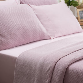 Blaize 100% Cotton Solid Weave Purple Bed Cover