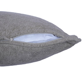Blaize 100% Cotton Solid Weave Grey Cushion Cover