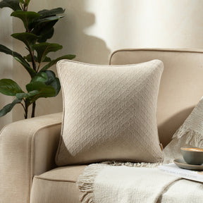 Blaize 100% Cotton Solid Weave Grey Cushion Cover