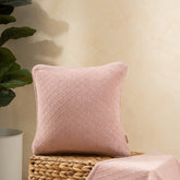 Blaize 100% Cotton Solid Weave Purple Cushion Cover