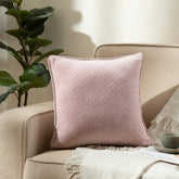 Blaize 100% Cotton Solid Weave Purple Cushion Cover